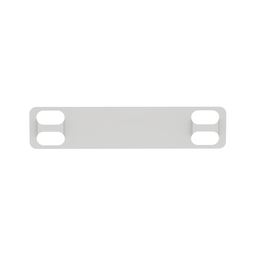 MMP350-C316 Marker Plate and Tag, 316 SS, Silver, 3.5"x0.75", PK100