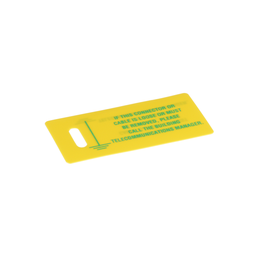 LTYK Label Kit, Poly Cardstock, Green/Yellow, 1.38"x2.75", PK1