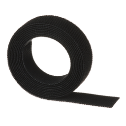 TAK-TY® HOOK AND LOOP STRIP TIE, BLACK