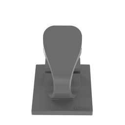 LWC50-A-T14 Wire Clip, Gray, PA 6.6, Rubber Adh., 1.26x1", PK200