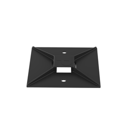 ABM3H-A-L20 Cable Tie Mount, Black, PA 6.6, Rubber Adh., 1.5x1.5", PK50