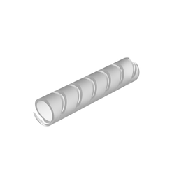 T50R-CY Spiral Wrap, Natural, UL94V2 PE, 0.375" Min Dia., 100' Roll, PK1