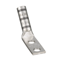 Pan-Lug™ LCC4-14AWH-L Comp. Lug, Tin Plt Copper, Two 0.25" Stud, PK50