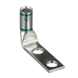 CuLug,2Hole,#1AWG,3/8,1,90°PKG20