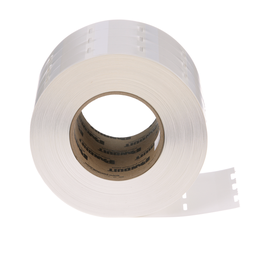 S050X125VATY Self-Lam, Vinyl, White, 5000 Lbls, TT, 1.25"x0.5", 0.38" PO H