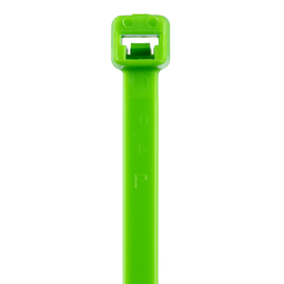 Pan-Ty® PLT3S-M55 Cable Tie, Fluor Green, PA6.6, 11.5"L, 50lb, PK1000