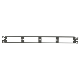 Opticom® Fiber Patch Panel, Flat, Black, 1 RU