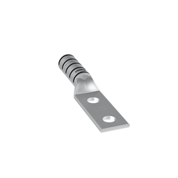 Pan-Lug™ LCC350-12W-X Comp. Lug, 350, Window, Tin Plt Copper, Strt, Two .5" Stud