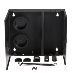 Opticom® Wall Mount Fiber Enclosure, Black, 2 FAP/Cassette Slots