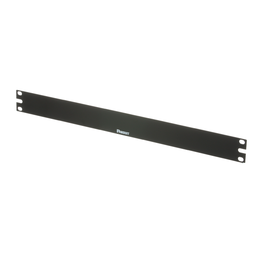 Horizontal Flat Rack Filler Panel, 1 RU, Steel, Black