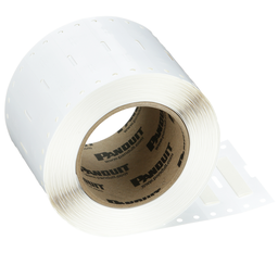 H050X044H1T Heatshrink, PO, White, Mil Grade, 2000 Lbls, TT, 0.44"x0.5"