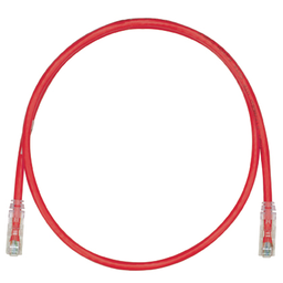 Cat 6 24 AWG UTP Copper Patch Cord, 3 ft, Red