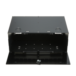Opticom® Rack Mount Enclosure, Black, 4 RU, 12 FAP/Cassette Slots