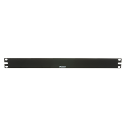 Horizontal Flat Rack Filler Panel, 1 RU, Steel, Black