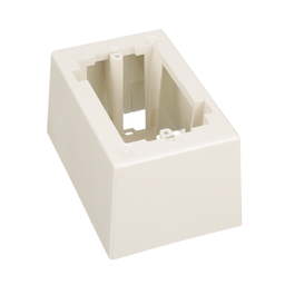 Surface Raceway, Low Voltage Junction Box, 1-gang, Off White