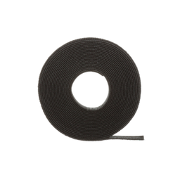 Tak-Ty® Hook and Loop Cable Tie Roll, Black