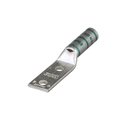 CuLugFLB,2Hole,#1AWG,1/4Stud,1PKG10