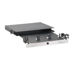 Opticom® Rack Mount Enclosure, Black, 1 RU, 3 FAP/Cassette Slots