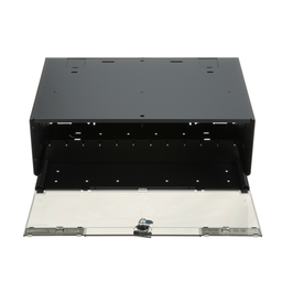 Opticom® Rack Mount Enclosure, Black, 4 RU, 12 FAP/Cassette Slots