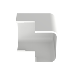 Surface Raceway, LD10 O/S Corner Fitting, Low Voltage, Off White