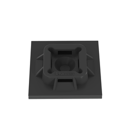 ABM100-AT-C0 Cable Tie Mount, Black, UV PA6.6, Acrylic Adh., 1x1", PK100