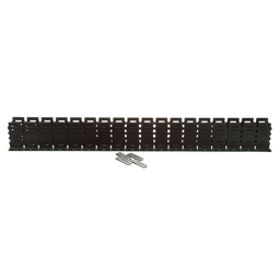 Panduct® SD4EMI Noise Shield, Black, 3.86"x0.96", 4" Duct H, PK1