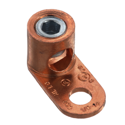 Pan-Lug™ ML1/0-LY Mech Con-Lugs, Copper, Strt, One 5/16" Stud, PK50