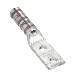 CuLug,2Hole,#2AWG,#10Stud,.63PKG25