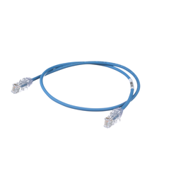 Cat 6 28 AWG UTP Copper Patch Cord, 2 ft, Blue