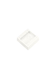 Surface Raceway, Pwr Rtd Junct. Box, 2G, 2-pc, Snap-on, Off White