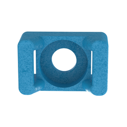 TM3S10-C76 Cable Tie Mount, Aqua, ETFE, 0.86x0.61", #10 Screw, PK100