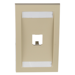 Product image for Panduit CFPE1EIY Executive, Faceplate, 1 Port, Electric Ivory