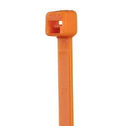 Pan-Ty® PLT4S-C3 Cable Tie, Orange, PA6.6, 14.5"L, 50lb, PK100