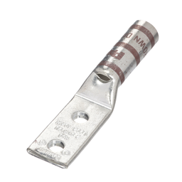 CuLug,2Hole,#2AWG,#10Stud,.63PKG25