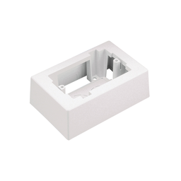 Surface Raceway, Low Voltage Junction Box, 1-gang, Off White