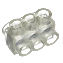 Pan-Lug™ PCSB2/0-3-6 Multi-Tap Mech Con, Double Sided, Aluminum / Clear PVC, PK6
