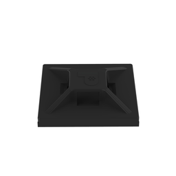 ABMM-AT-D0 Cable Tie Mount, Black, UV ABS, Acrylic Adh., 0.75x0.75", PK500