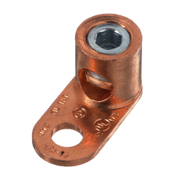Pan-Lug™ ML1/0-LY Mech Con-Lugs, Copper, Strt, One 5/16" Stud, PK50