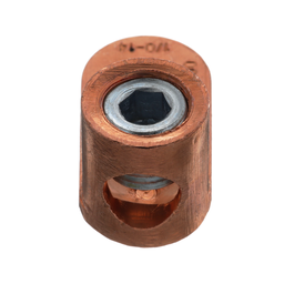 Pan-Lug™ ML1/0-LY Mech Con-Lugs, Copper, Strt, One 5/16" Stud, PK50