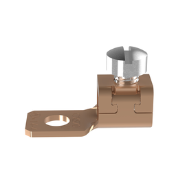 Pan-Lug™ CXS70-14-C Mech Con-Lugs, Fixed Tongue, Copper, Strt, One 1/4" Stud