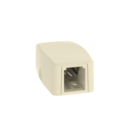 PAND CBXQ1EI-A 1-PORT SURFACE MOUNT BOX, IVORY, QUICK RELEASE COVER