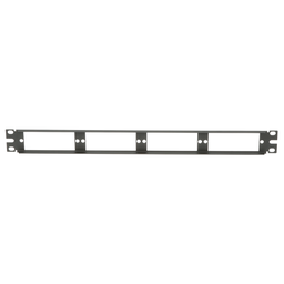Opticom® Fiber Patch Panel, Flat, Black, 1 RU
