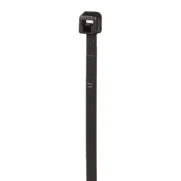Pan-Ty® PLT1.5M-M30 Cable Tie, Black, High Heat PA6.6, 5.6"L, 18lb, PK1000