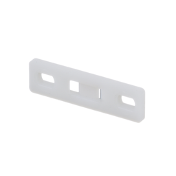 MTP1S-E6-C Tie Plate, Natural, PA 6.6, 1.75x0.5", #6 Screw, PK100
