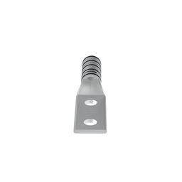 Pan-Lug™ LCC350-12W-X Comp. Lug, 350, Window, Tin Plt Copper, Strt, Two .5" Stud