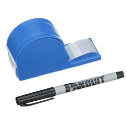 StrongHold™ S100X125VARY Cable Marker Dispenser, Vinyl, White, 0.38" Label H