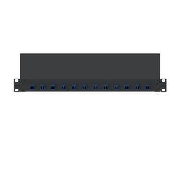 PAND FD1W12BUDLCZ FIBER DRAWER, 12 LC DUPLEX ADAPTERS, BLUE