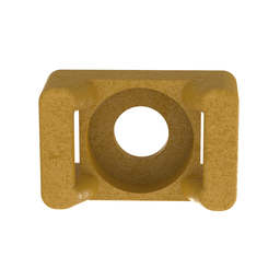 TM2S8-C71 Cable Tie Mount, Brown, PEEK, 0.64x0.43", #8 Screw, PK100