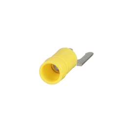 Pan-Term® PV10-10LF-L Fork Terminal, Yellow, Vinyl, 10-12 AWG, #10 Stud, PK50