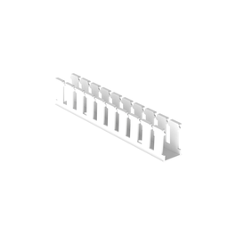 Panduct® NE1X1.5WH6 Wide Slot Duct, White, Hal-Free PPO, 1.62"x1.14", PK6